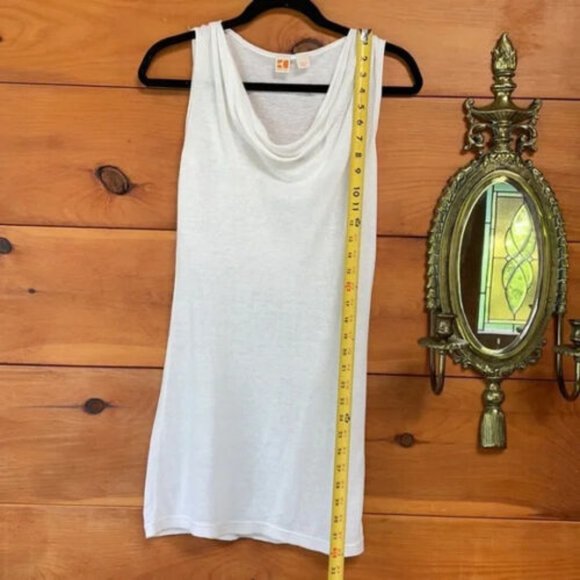 Boss Orange Women's White Cowl Neck Sleeveless Pullover Tunic Top Size Small - Picture 4 of 7